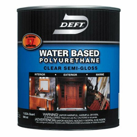 HOMEPAGE DFT258-04 1 Quart Water Based Semi Gloss Polyurethane HO3841438